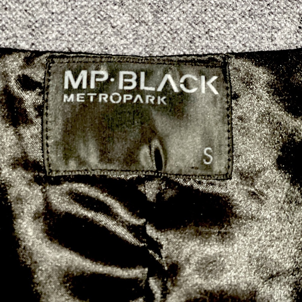 MP Black Metropark Grey Double Breasted Short Tweed Coat Size S - Picture 5 of 8